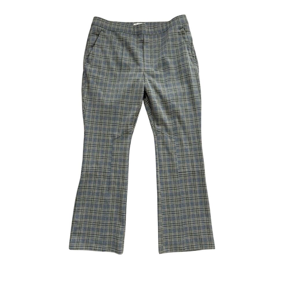 Anthropologie Plaid Trousers - Gray and Blue